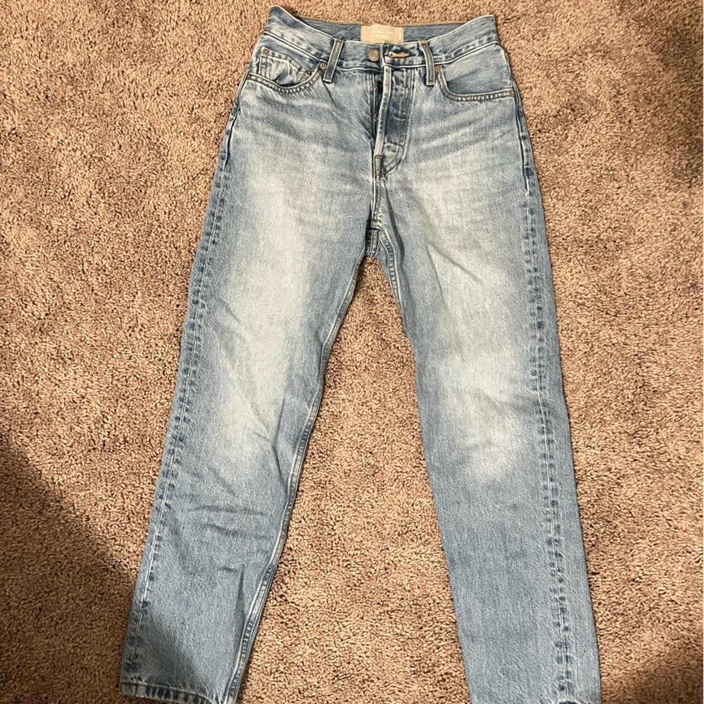 Everlane 90s chekky jeans light wash